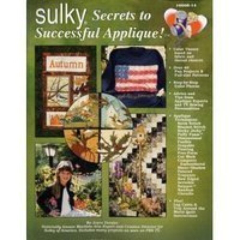 Sulky Secrets to Successful Applique! #900B-14 By Joyce Drexter 2002 Paperback